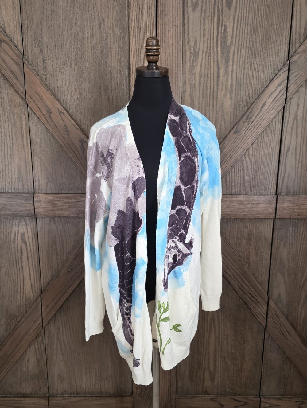 Anthropologie Giraffe Cream Cardigan